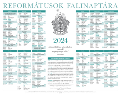 Reformátusok falinaptára 2024