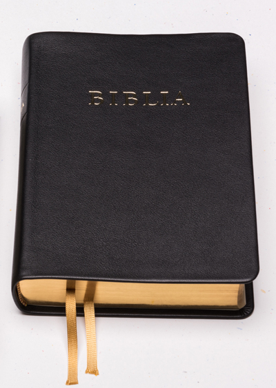 Biblia konkordanciával, nagy, bőrkötés