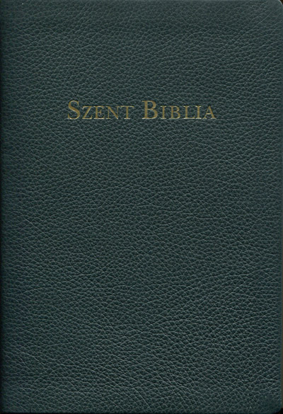 Nagy családi Károli aranymetszésű bőr Biblia