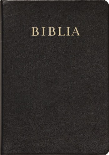 Biblia, revideált új fordítás, nagy méretű, bőr, aranymetszésű