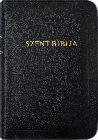 Károli Biblia, zsebméret, bőrkötés, arany élmetszés